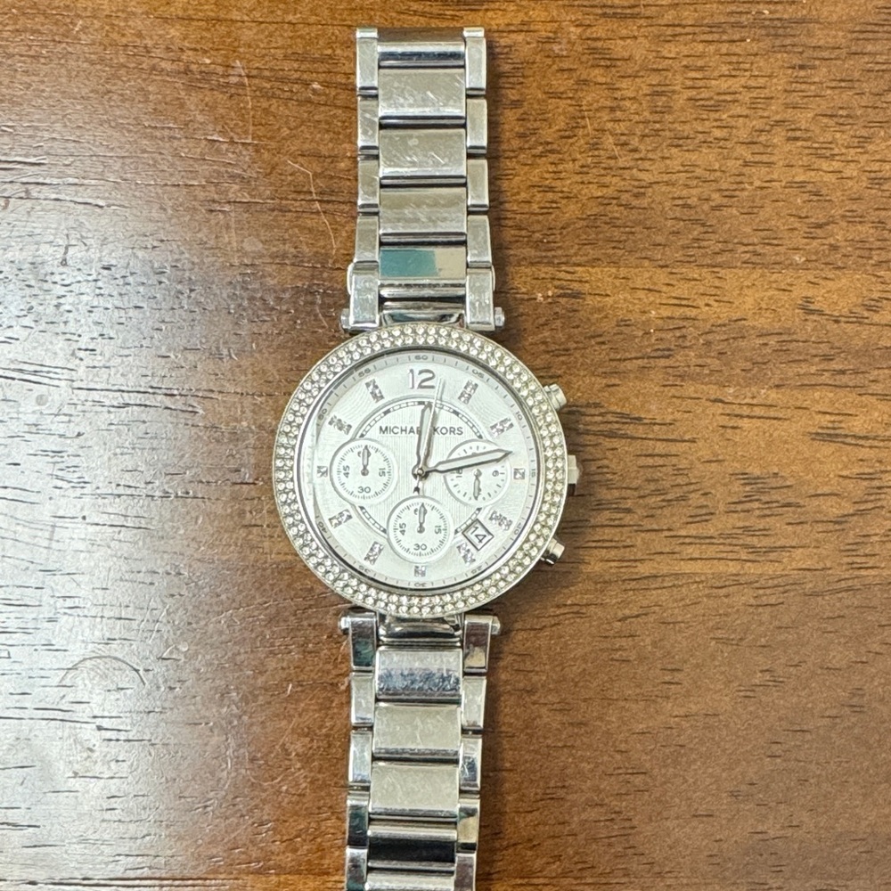 Michael Kors Silver Chronograph Watch
